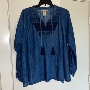 NWOT Anthropologie Peasant Blouse